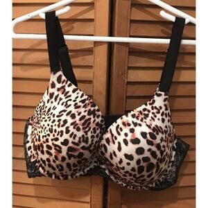 Joyspun Smoothing T-Shirt Bra Women’s 42D Animal Print Lined Underwire JS658